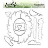 Picket Fence Studios Welcome Winter Wreath 6x6 Inch Metal Dies (C-142D) (OUTLET)