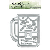 Picket Fence Studios Santa's Hot Cocoa Mug 4x6 Inch Metal Dies (PFSD-314) (OUTLET)