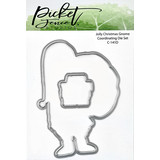Picket Fence Studios Jolly Christmas Gnome 3x4 Inch Metal Dies (C-141D) (OUTLET)