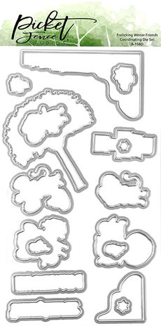 Picket Fence Studios Frolicking Winter Friends 4x8 Inch Metal Dies (A-168D) (OUTLET) Picket Fence Studios Frolicking Winter Friends 4x8 Inch Metal Dies (A-168D) (OUTLET)