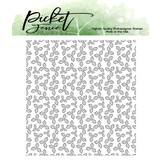 Picket Fence Studios Holiday Holly 4x4 Inch Clear Stamps (C-149) (OUTLET)