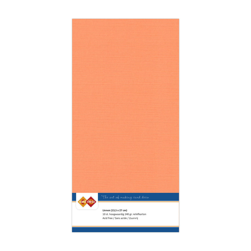 Card Deco Linen Cardstock Square Soft Orange (10pcs) (LKK-4K10) Card Deco Linen Cardstock Square Soft Orange (10pcs) (LKK-4K10)