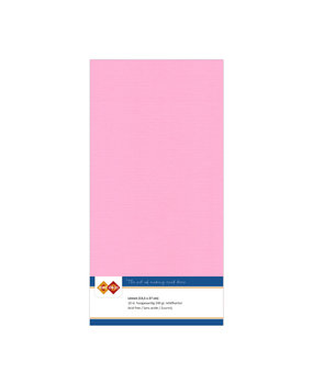 Card Deco Linen Cardstock Square Pink (10pcs) (LKK-4K16)