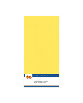 Card Deco Linen Cardstock Square Canary Yellow (10pcs) (LKK-4K06)