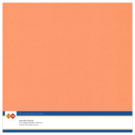 Card Deco Linen Cardstock 30,5x30,5 cm Soft Orange (10pcs) (LKK-SC10) Card Deco Linen Cardstock 30,5x30,5 cm Soft Orange (10pcs) (LKK-SC10)