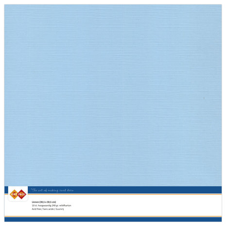 Card Deco Linen Cardstock 30,5x30,5 cm Soft Blue (10pcs) (LKK-SC26) Card Deco Linen Cardstock 30,5x30,5 cm Soft Blue (10pcs) (LKK-SC26)