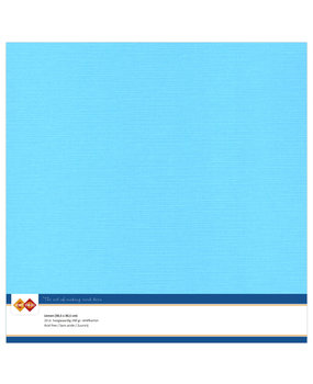 Card Deco Linen Cardstock 30,5x30,5 cm Sky Blue (10pcs) (LKK-SC29)