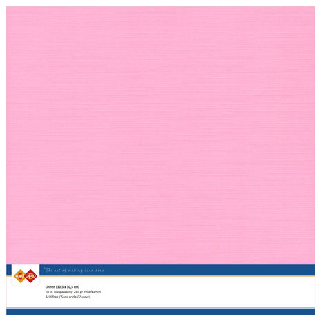 Card Deco Linen Cardstock 30,5x30,5 cm Pink (10pcs) (LKK-SC16) Card Deco Linen Cardstock 30,5x30,5 cm Pink (10pcs) (LKK-SC16)
