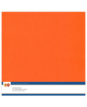 Card Deco Linen Cardstock 30,5x30,5 cm Orange (10pcs) (LKK-SC11)