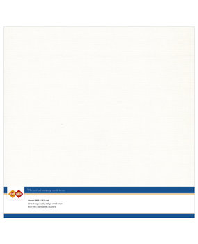 Card Deco Linen Cardstock 30,5x30,5 cm Off-white (10pcs) (LKK-SC32)