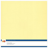 Card Deco Linen Cardstock 30,5x30,5 cm Light Yellow (10pcs) (LKK-SC03)