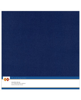 Card Deco Linen Cardstock 30,5x30,5 cm Dark Blue (10pcs) (LKK-SC30)