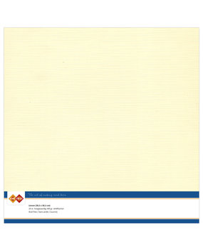 Card Deco Linen Cardstock 30,5x30,5 cm Cream (10pcs) (LKK-SC02)