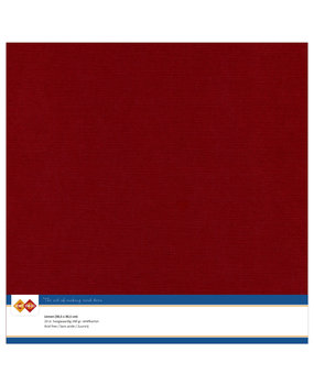 Card Deco Linen Cardstock 30,5x30,5 cm Burgundy (10pcs) (LKK-SC14)