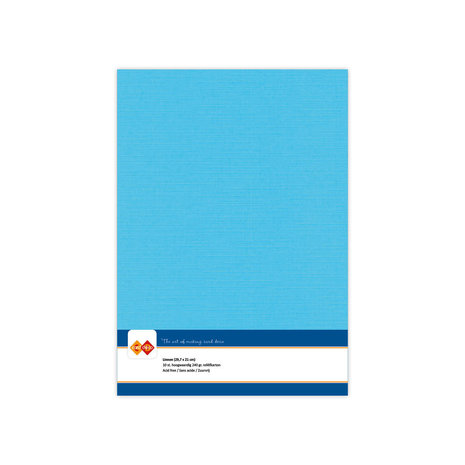 Card Deco Linen Cardstock A4 Sky Blue (10pcs) (LKK-A429) Card Deco Linen Cardstock A4 Sky Blue (10pcs) (LKK-A429)