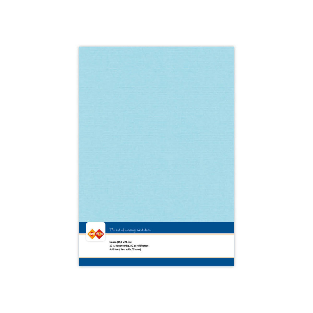 Card Deco Linen Cardstock A4 Light Blue (10pcs) (LKK-A428) Card Deco Linen Cardstock A4 Light Blue (10pcs) (LKK-A428)