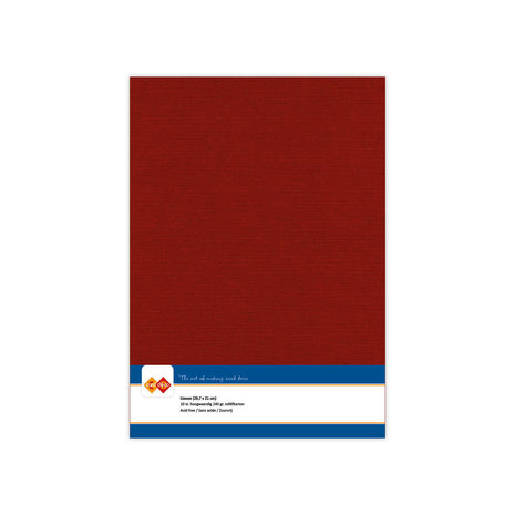 Card Deco Linen Cardstock A4 Burgundy (10pcs) (LKK-A414) Card Deco Linen Cardstock A4 Burgundy (10pcs) (LKK-A414)