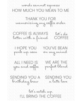 My Favorite Things Coffee Order Clear Stamps (CS-720) (OUTLET)