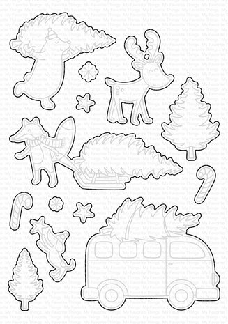 My Favorite Things Tree-mendous Friends Die-namics (MFT-2408) (OUTLET)