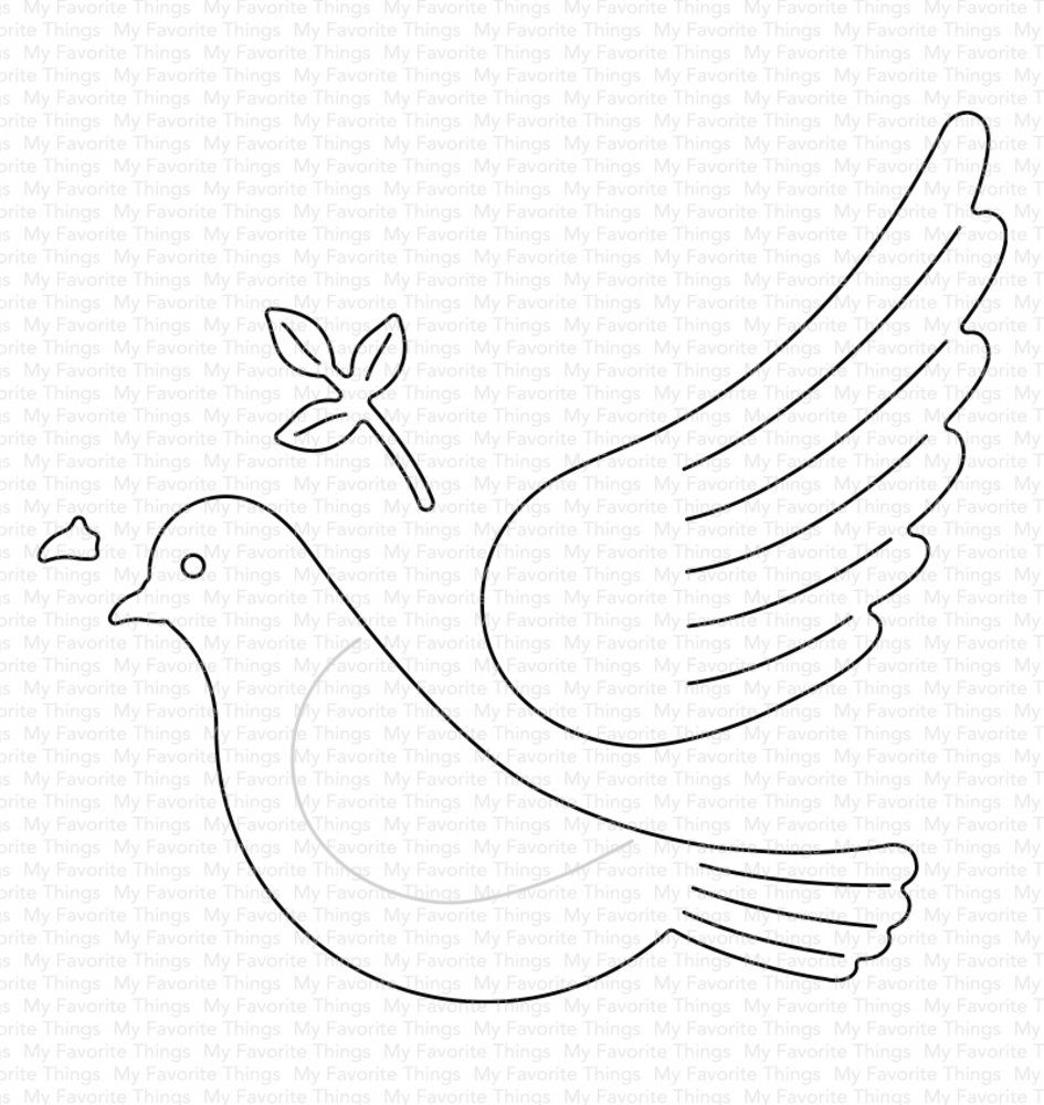 My Favorite Things Peaceful Dove Die-namics (MFT-2412) (OUTLET)