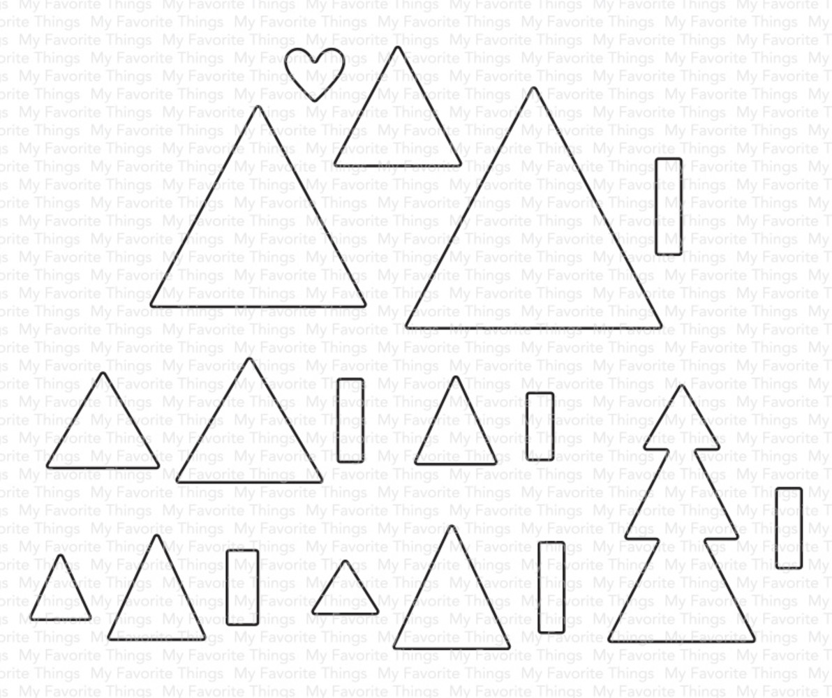 My Favorite Things Cool Christmas Trees Die-namics (MFT-2404) (OUTLET)