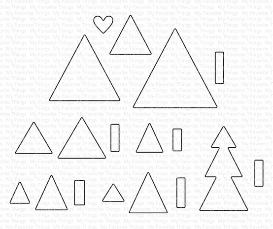 My Favorite Things Cool Christmas Trees Die-namics (MFT-2404) (OUTLET)