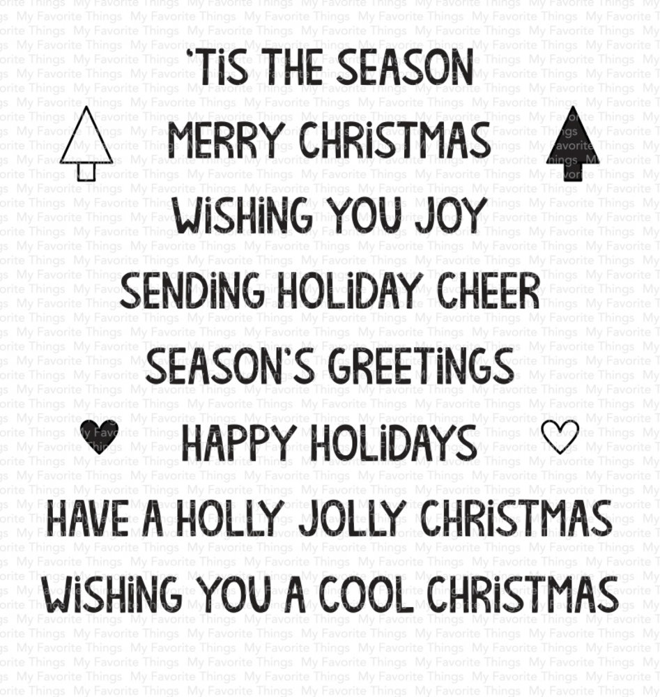 My Favorite Things Cool Christmas Greetings Clear Stamps (MSTN-012) (OUTLET) My Favorite Things Cool Christmas Greetings Clear Stamps (MSTN-012) (OUTLET)