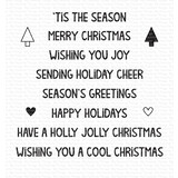 My Favorite Things Cool Christmas Greetings Clear Stamps (MSTN-012) (OUTLET)
