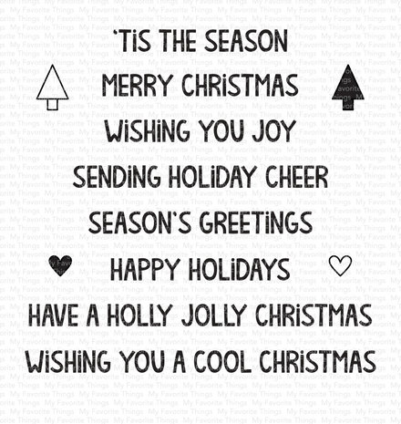 My Favorite Things Cool Christmas Greetings Clear Stamps (MSTN-012) (OUTLET) My Favorite Things Cool Christmas Greetings Clear Stamps (MSTN-012) (OUTLET)