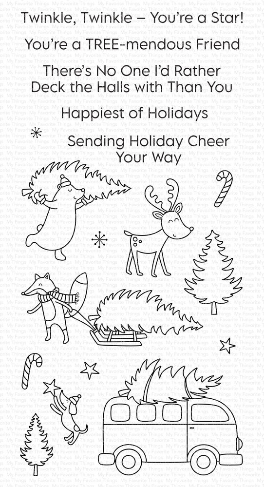 My Favorite Things Tree-mendous Friends Clear Stamps (CS-725) (OUTLET) My Favorite Things Tree-mendous Friends Clear Stamps (CS-725) (OUTLET)