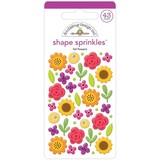 Doodlebug Design Fall Flowers Shape Sprinkles (7798) (DISCONTINUED)