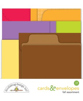 Doodlebug Design Fall Assortment Cards & Envelopes (7819) (DISCONTINUED)