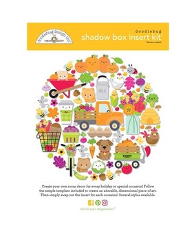 Doodlebug Design farmers market shadow box kit (7843) (DISCONTINUED)