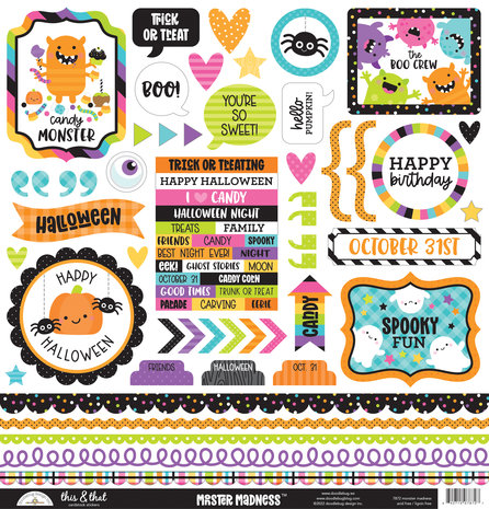 Doodlebug Design monster madness this & that stickers (7872) (DISCONTINUED) Doodlebug Design monster madness this & that stickers (7872) (DISCONTINUED)