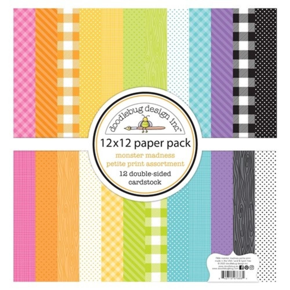 Doodlebug Design Monster Madness 12x12 Inch Petite Prints Assortment Pack (7886) (DISCONTINUED) Doodlebug Design Monster Madness 12x12 Inch Petite Prints Assortment Pack (7886) (DISCONTINUED)