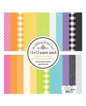 Doodlebug Design Monster Madness 12x12 Inch Petite Prints Assortment Pack (7886) (DISCONTINUED)