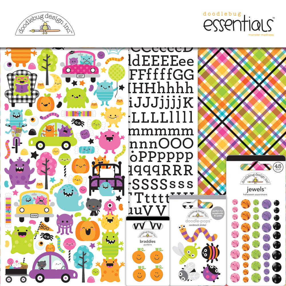 Doodlebug Design Monster Madness Essentials Kit (7888) (DISCONTINUED) Doodlebug Design Monster Madness Essentials Kit (7888) (DISCONTINUED)