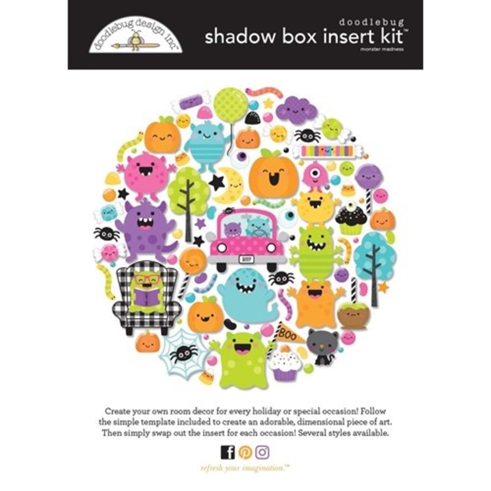 Doodlebug Design Monster Madness Shadow Box Kit (7892) (DISCONTINUED) Doodlebug Design Monster Madness Shadow Box Kit (7892) (DISCONTINUED)