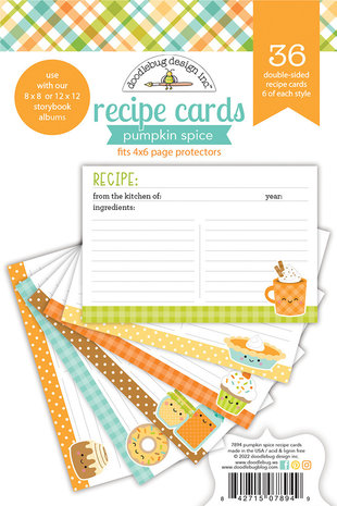 Doodlebug Design Pumpkin Spice Recipe Cards (7894) (DISCONTINUED) Doodlebug Design Pumpkin Spice Recipe Cards (7894) (DISCONTINUED)