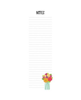 Doodlebug Design Floral Notes Notepads (7896) (DISCONTINUED)