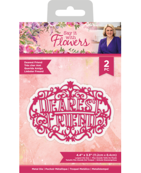 Crafter's Companion Say It With Flowers Metal Die Dearest Friend (S-SIWF-MD-DEFR) (OUTLET)
