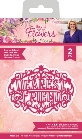 Crafter's Companion Say It With Flowers Metal Die Dearest Friend (S-SIWF-MD-DEFR) (OUTLET) Crafter's Companion Say It With Flowers Metal Die Dearest Friend (S-SIWF-MD-DEFR) (OUTLET)