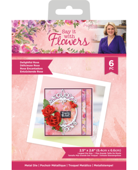 Crafter's Companion Say It With Flowers Metal Die Delightful Rose (S-SIWF-MD-DERO) (OUTLET)