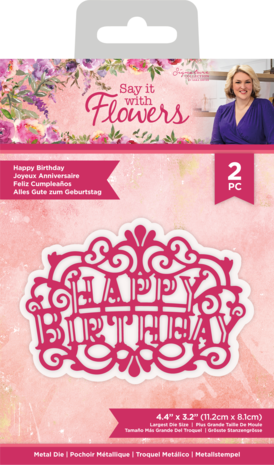 Crafter's Companion Say It With Flowers Metal Die Happy Birthday (S-SIWF-MD-HBIR) (OUTLET) Crafter's Companion Say It With Flowers Metal Die Happy Birthday (S-SIWF-MD-HBIR) (OUTLET)