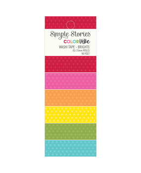 Simple Stories Color Vibe Washi Tape Brights (SIS19014) (DISCONTINUED)