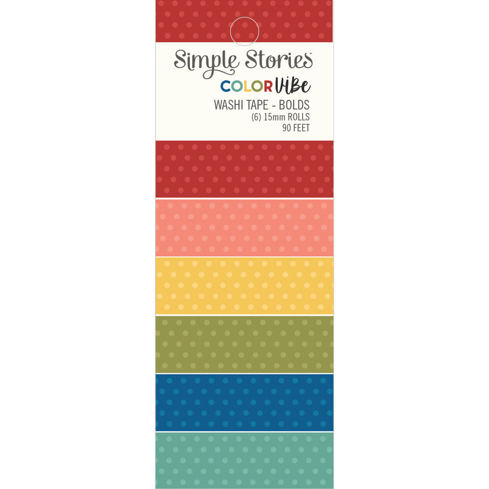Simple Stories Color Vibe Washi Tape Bolds (19019) (OUTLET)