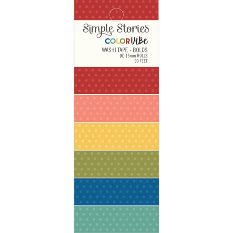 Simple Stories Color Vibe Washi Tape Bolds (19019) (OUTLET)