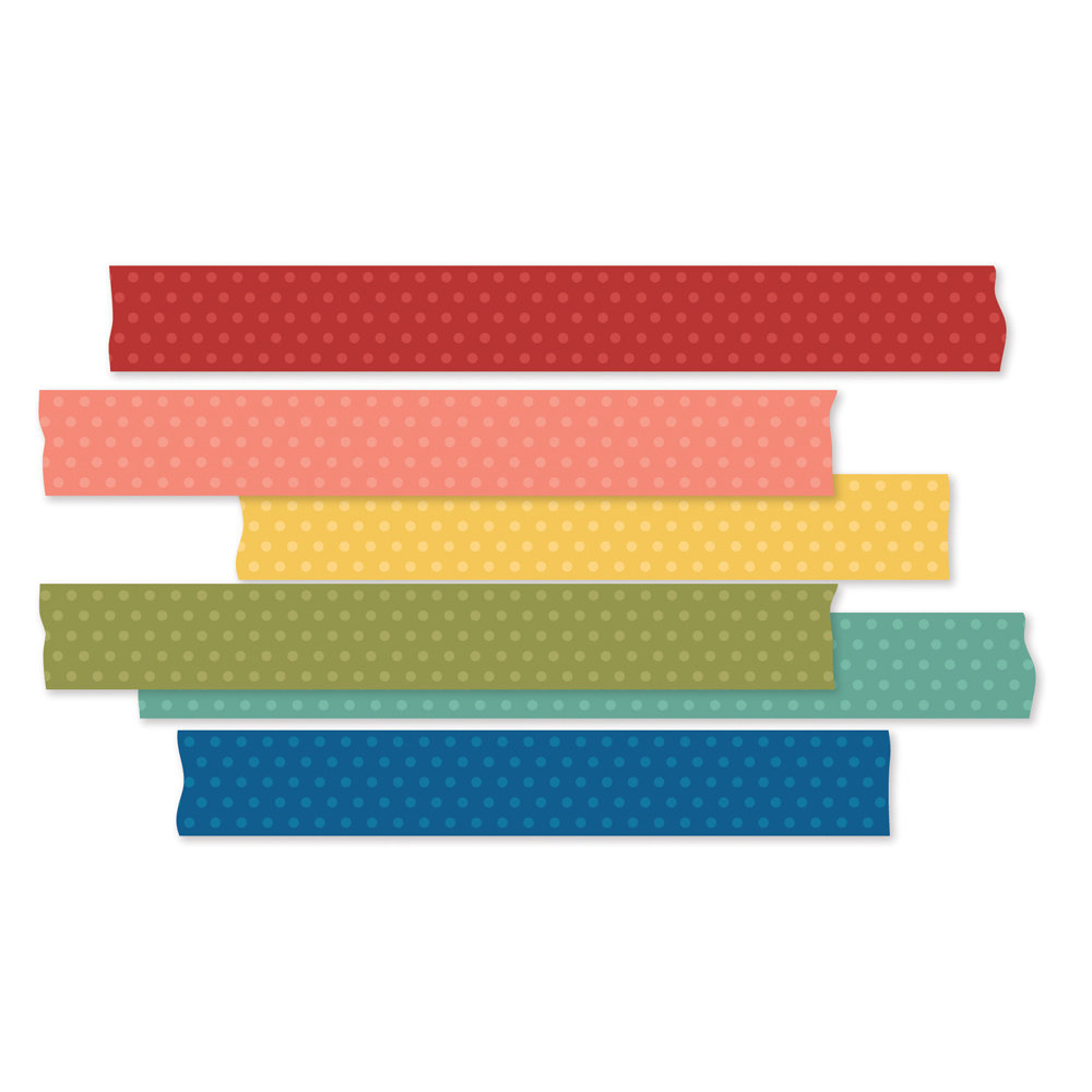 Simple Stories Color Vibe Washi Tape Bolds (19019) (DISCONTINUED)