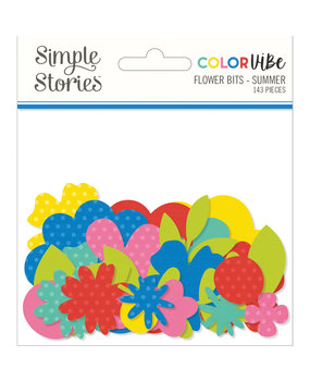Simple Stories Color Vibe Flower Bits Summer (SIS19026) (DISCONTINUED)