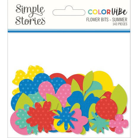 Simple Stories Color Vibe Flower Bits Summer (SIS19026) (DISCONTINUED)